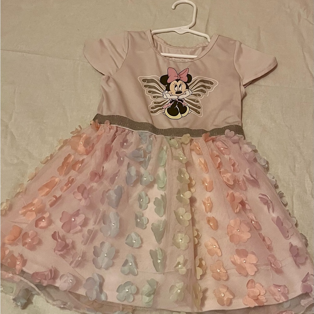 Disney Minnie Mouse Dress with Pastel Floral Skirt